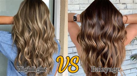 difference between highlights and balayage.
